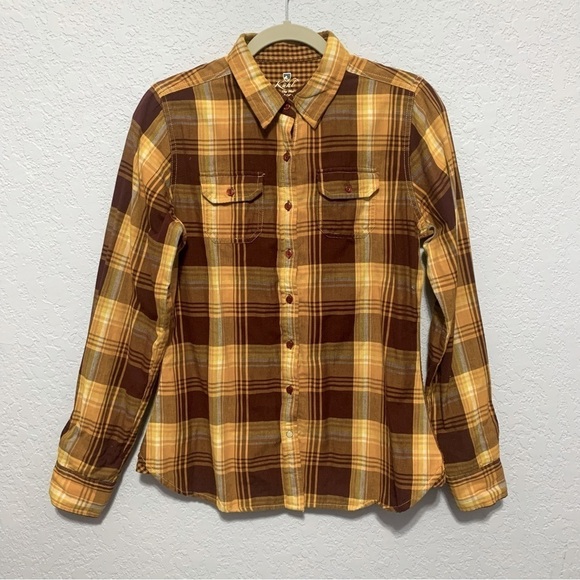 Kuhl Cotton Button Down Long Sleeve Plaid Shacket - Picture 1 of 8